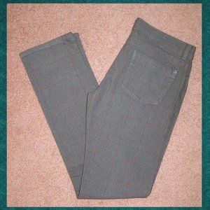 NEW H&M Cotton Skinny Pants Plaid size 8 Bootcut